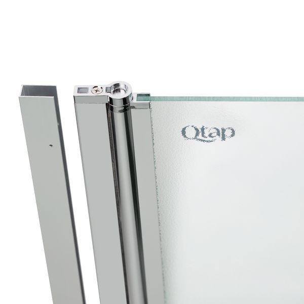 Штора на ванну Qtap Standard CRM407513APL стекло Pear 6 мм, 75х140 см, левая SD00039718 фото