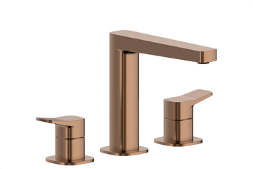 MALAGA BRUSHED ROSE GOLD Змішувач для умивальника з 3 отворами 4522-221-34 4522-221-34 фото
