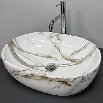 Умивальник (раковина) VBI MODENA S LAVA накладний VBI-012005 фото