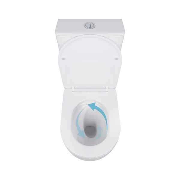 Унітаз-компакт Qtap Robin Ultra Quiet безободковий з сидінням Soft-close QT13226089AW QT13226089AW фото