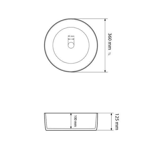 Умивальник (раковина) VBI PRATO LIGHT GREY MATT накладний VBI-011413 фото