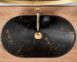 Умивальник (раковина) REA ROYAL 60 BLACK MARBLE MATТ накладний REA-U7478 фото 4
