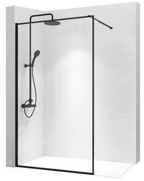 Душова стінка REA BLER 120 BLACK REA-K7631 фото