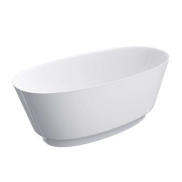 ванна кам'яна Omnires Neo 158x72 овальна white (NEO158WWBP) NEO158WWBP фото