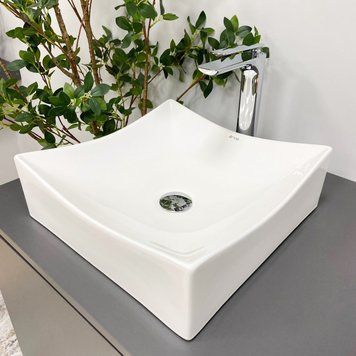 Умивальник (раковина) VBI VIAREGGIO S WHITE накладний VBI-016200 фото