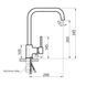 Смеситель для кухни Lidz Aria 015F1 (k35) LDARI015F1GRP49558 Graphite SD00055682 фото 2