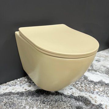 Підвісний унітаз VBI VULCANO BEIGE MATT VBI-020408 фото