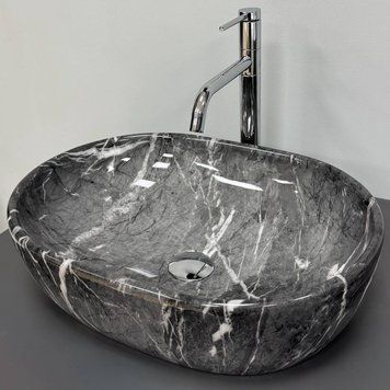 Умивальник (раковина) VBI MODENA S BLACK ONYX накладний VBI-012008 фото