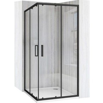 Душова кабіна REA CITY 80х80 BLACK REA-K6448 фото