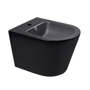 Биде подвесное Qtap Scorpio 515x360x345 Matt black QT1455053FMB SD00042531 фото