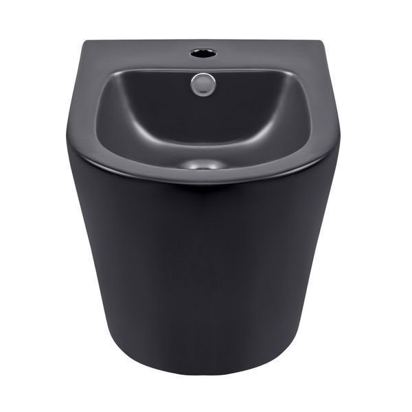 Биде подвесное Qtap Scorpio 515x360x345 Matt black QT1455053FMB SD00042531 фото