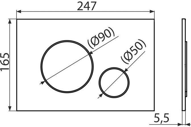 Інсталяція AlcaPlast 4в1 AM101/1120 з хромованою круглою кнопкою M671 + підвісний унітаз ROUND SMART 8227ecf7-7907-11ec-bb52-a0423f42a789 фото