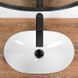 Умивальник (раковина) REA ROYAL MINI BLACK WHITE накладний * REA-U0538 фото 4