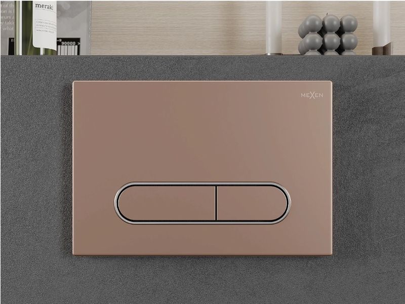Кнопка змиву для інсталяції MEXEN FENIX 11 ROSE GOLD MEX-601105 фото