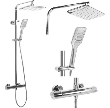 Душовий гарнітур REA TOM CHROME хром з термостатом REA-P7100 фото