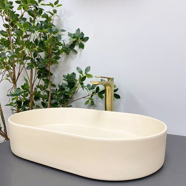 Умивальник (раковина) VBI VERONA 60 BEIGE MATT накладний VBI-011323 фото