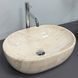 Умивальник (раковина) VBI MODENA S BEIGE STONE GLOSSY накладний VBI-012007 фото 2