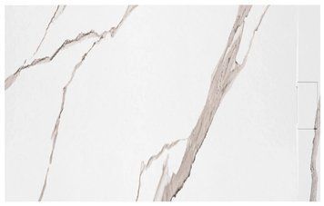 Душовий піддон REA BAZALT 80x100 CARRARA WHITE REA-K7000 фото