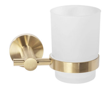 Склянка для зубних щіток REA 322233 BRUSHED GOLD * REA-77087 фото