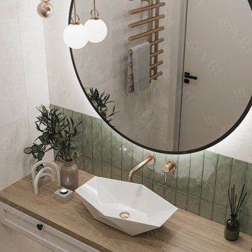 Умивальник (раковина) VBI VENEZIA S WHITE накладний VBI-012401 фото
