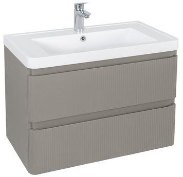 Меблі Акцент ЛЮКС (STONE-GREY-MATT) з умивальником Ваr 75 см (консольні) АР000060784 фото