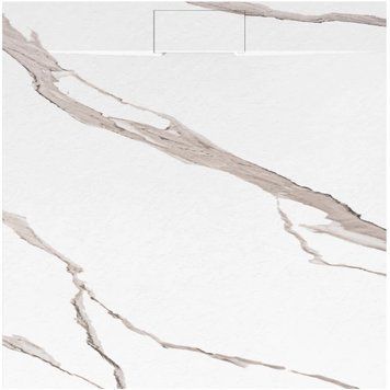 Душовий піддон REA BAZALT 90x90 CARRARA WHITE REA-K7002 фото