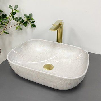 Умивальник (раковина) VBI RAVENNA GREY STONE MATT накладний VBI-011216 фото