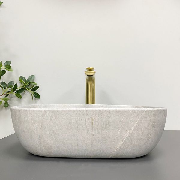 Умивальник (раковина) VBI RAVENNA GREY STONE MATT накладний VBI-011216 фото