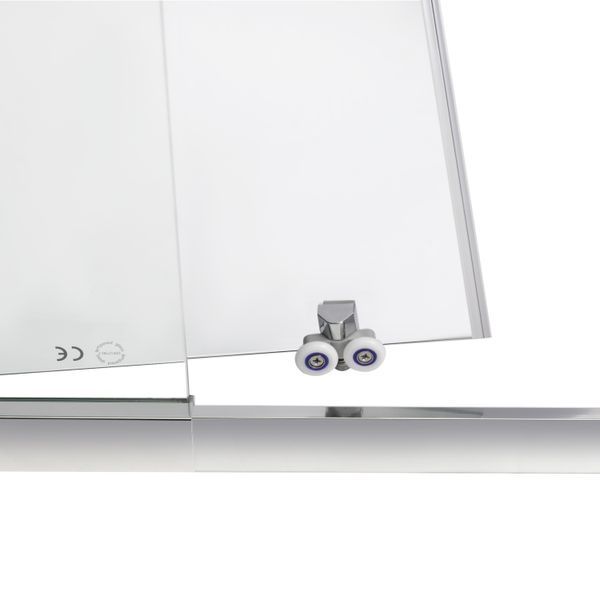 Душові двері в нішу Qtap Taurus CRM201-11.C6 110-120x200 см, скло Clear 6 мм, покриття CalcLess TAUCRM201112C6 фото