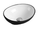 Умивальник (раковина) MEXEN ELZA BLACK WHITE накладний MEX-21014075 фото 1
