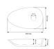 Умивальник (раковина) VBI TRENTO 60 WHITE накладний VBI-011904 фото 4