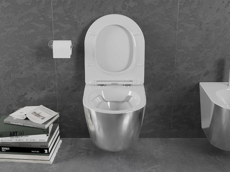Підвісний унітаз MEXEN LENA SILVER WHITE MEX-30224004 фото