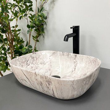Умивальник (раковина) VBI RAVENNA STONE MATT накладний VBI-011217 фото