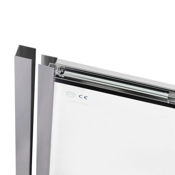 Душові двері в нішу Qtap Taurus CRM2012-13.C6 120-130x200 см, скло Clear 6 мм, покриття CalcLess TAUCRM201213C6 фото