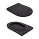 Унітаз підлоговий Qtap Robin Ultra Quiet безобідковий з сидінням Soft-close MATT BLACK QT13226083AMB QT13226083AMB фото 8