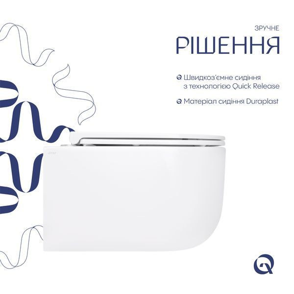 Унітаз підвісний Таурус безободковий з сидінням Soft-close Таурус фото