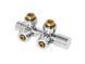 Комплект радіаторний для нижнього підключення механічний типу Invena, хром, CZ-96-015 140880 фото 1