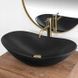 Умивальник (раковина) REA ROYAL 60 BLACK MATТ чорний накладний REA-U0442 фото 5