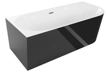 Ванна кутова MEXEN MIA 170x80 BLACK WHITE акрилова ліва MEX-52691708075L фото