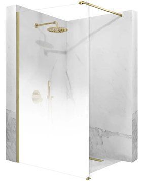 Душова стінка REA AERO OMBRE 100 MATT BRUSHED GOLD REA-K2464 фото