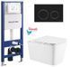 Інсталяція KollerPool AQUA LINE + TWIST Black панель змиву + підвісний унітаз KVADRO з сидінням Soft-close ( змив Tornado ) 817dca10-2eda-11ef-bb6b-a0423f42a789 фото 1