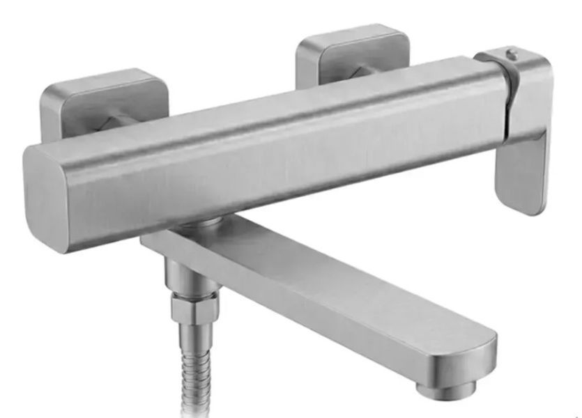 Змішувач для ванни REA ARLO NICKEL BRUSHED з виливом REA-B4582 фото