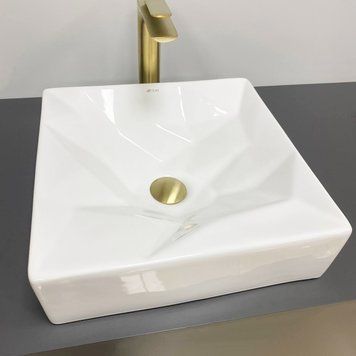 Умивальник (раковина) VBI TROIA WHITE GLOSSY накладний VBI-016400 фото