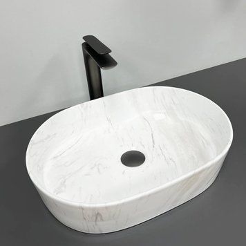 Умивальник (раковина) VBI VERONA 50 NATURE MARMO GLOSSY накладний VBI-011315 фото