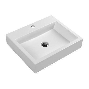 умивальник Omnires Thasos 42x50 white (THASOS500BP) THASOS500BP фото