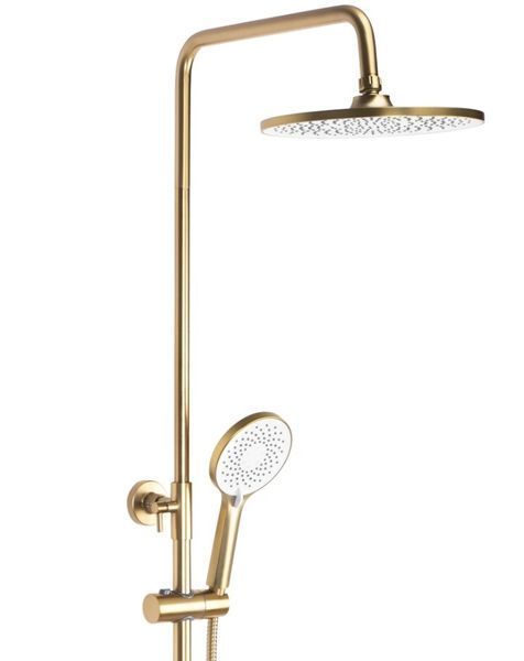Душовий гарнітур REA AVALON BRUSHED GOLD матове золото з виливом REA-P2400 фото