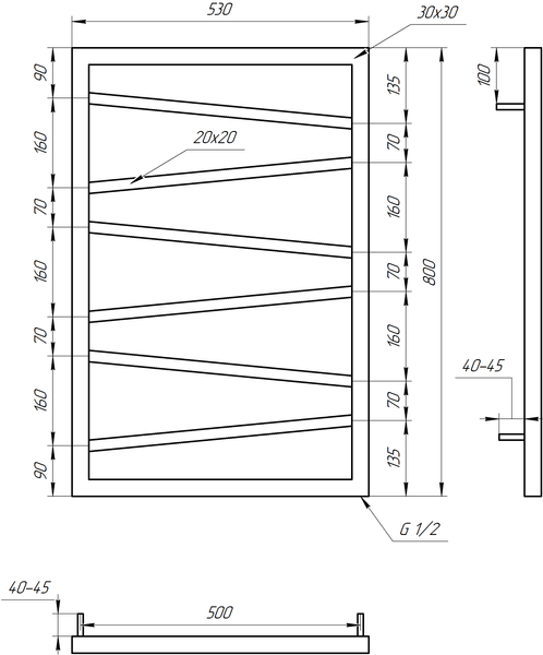Сушка для рушників Genesis Light GA-4905 фото