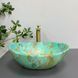 Умивальник (раковина) VBI PARMA MARBLE GREEN MATT накладний VBI-011003 фото 3