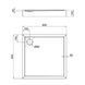 Душовий піддон Qtap Tern 309912C 90x90x12 см + сифон (TERN309912C) 00-00046988 фото 2