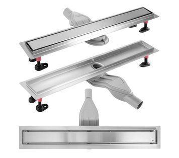 Трап для душу REA NEOX 60 SUPERFLOW BRUSHED STEEL 2в1 сталь REA-G2705 фото